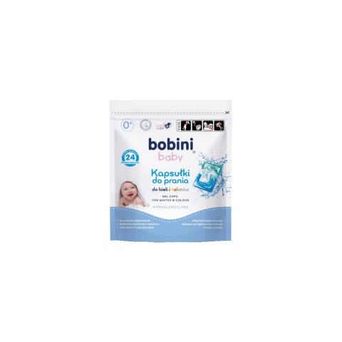 Kapsle na praní Bobini pro nejmenší - 24 kapslí